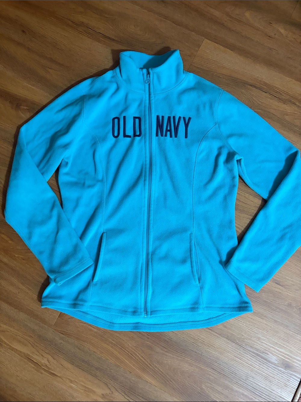 Old Navy Turquoise Blue Fleece Jacket